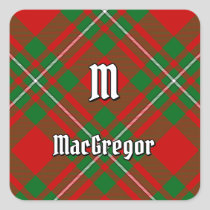 Clan Gregor Tartan Square Sticker