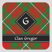 Clan Gregor Tartan Square Sticker