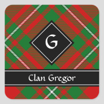 Clan Gregor Tartan Square Sticker