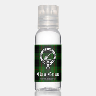 Clan Gunn Crest Badge & Tartan Hand Sanitizer