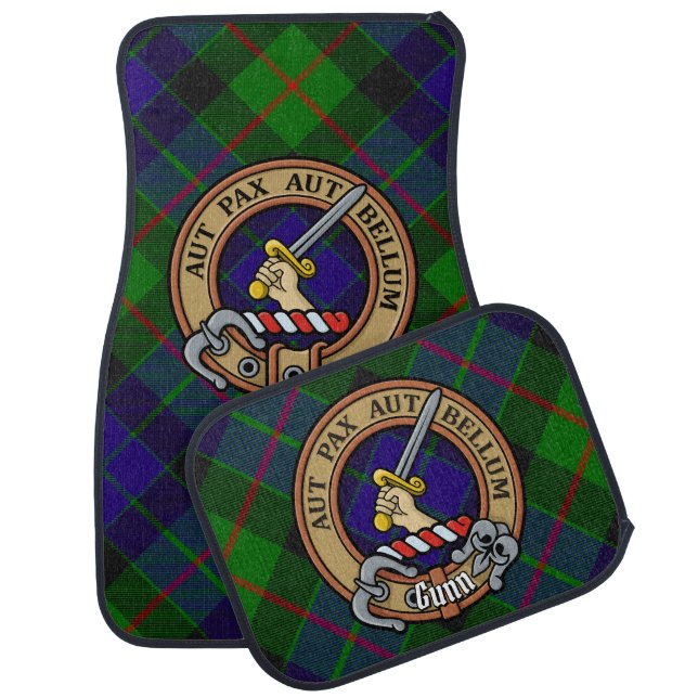 Clan Gunn Crest Car Floor Mat (Set)