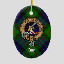 Clan Gunn Crest Ceramic Ornament
