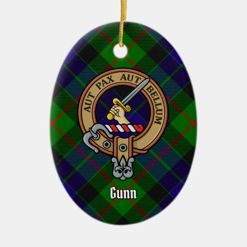 Clan Gunn Crest Ceramic Ornament
