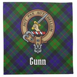 Clan Gunn Crest Cloth Napkin