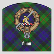 Clan Gunn Crest Door Sign