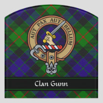 Clan Gunn Crest Door Sign