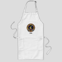 Clan Gunn Crest over Tartan Long Apron