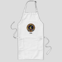 Clan Gunn Crest over Tartan Long Apron