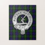 Clan Gunn Crest & Tartan Jigsaw Puzzle<br><div class="desc">Clan Gunn Crest & Tartan</div>