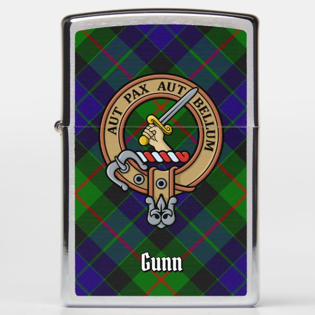 Clan Gunn Crest Zippo Lighter (Front)