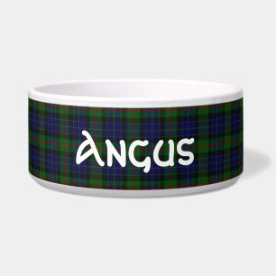 Clan Gunn Custom Tartan Plaid Pet Bowl
