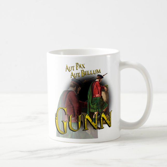 Clan Gunn Old Scottish Mug (Right)