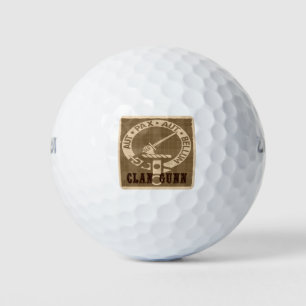 Clan Gunn Sepia Golf Balls