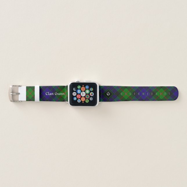 Clan Gunn Tartan Apple Watch Band (Front)