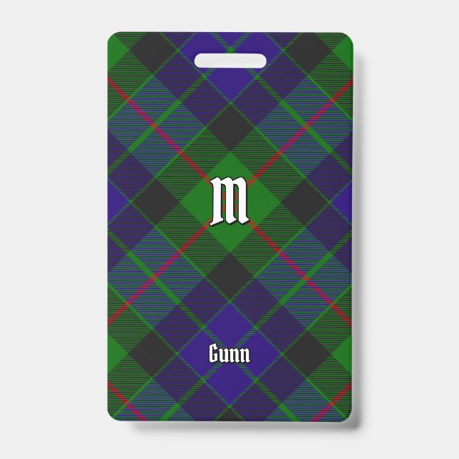Clan Gunn Tartan Badge (Front)
