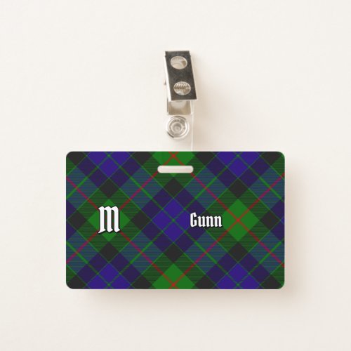 Clan Gunn Tartan Badge
