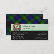 Clan Gunn Tartan Business Card