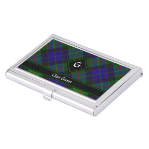 Clan Gunn Tartan Business Card Case