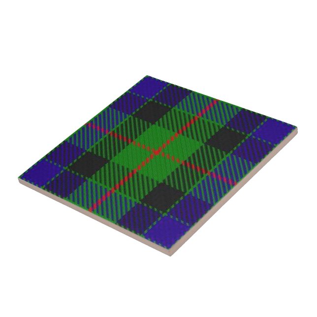 Clan Gunn Tartan  Ceramic Tile (Side)