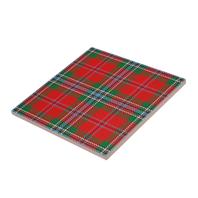 Clan Gunn Tartan  Ceramic Tile (Side)