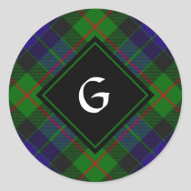 Clan Gunn Tartan Classic Round Sticker