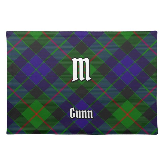 Clan Gunn Tartan Cloth Placemat (Front)