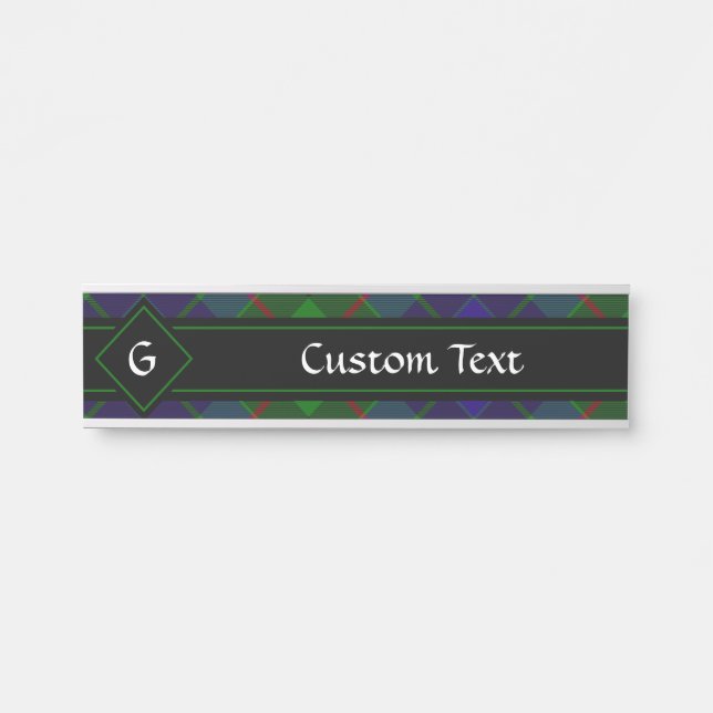 Clan Gunn Tartan Door Sign (Front)