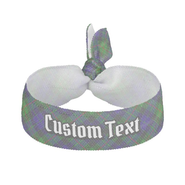 Clan Gunn Tartan Elastic Hair Tie (Front)