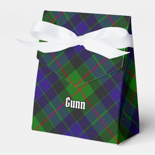 Clan Gunn Tartan Favor Box (Front Side)