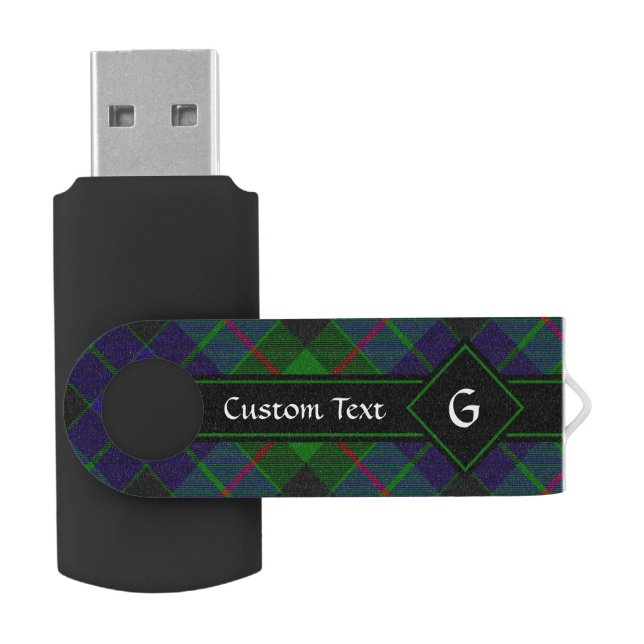 Clan Gunn Tartan Flash Drive (Opened)
