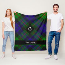 Clan Gunn Tartan Fleece Blanket
