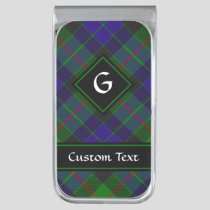 Clan Gunn Tartan Gold Finish Money Clip