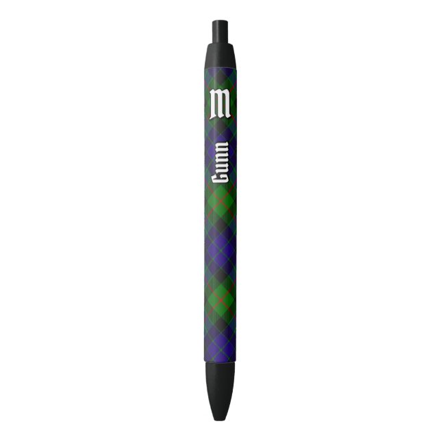 Clan Gunn Tartan Ink Pen (Front Vertical)