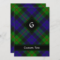 Clan Gunn Tartan Invitation