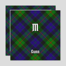 Clan Gunn Tartan Invitation