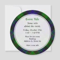 Clan Gunn Tartan Invitation