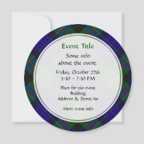 Clan Gunn Tartan Invitation