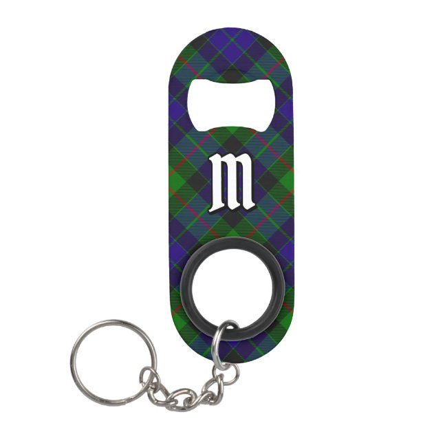 Clan Gunn Tartan Keychain Bottle Opener (Front)