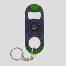 Clan Gunn Tartan Keychain Bottle Opener