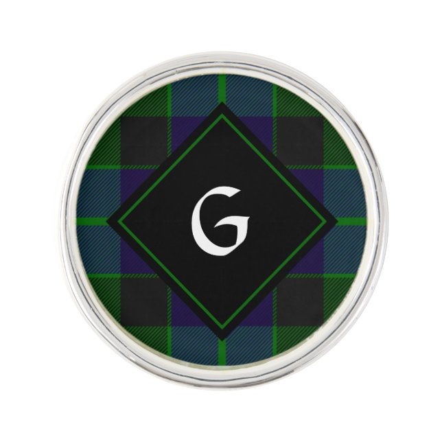 Clan Gunn Tartan Lapel Pin (Front)
