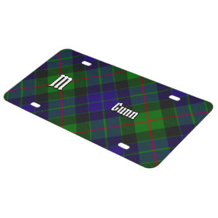 Clan Gunn Tartan License Plate