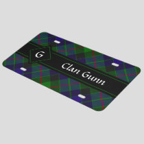Clan Gunn Tartan License Plate