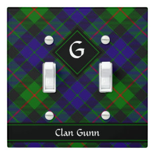 Clan Gunn Tartan Light Switch Cover