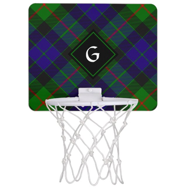 Clan Gunn Tartan Mini Basketball Hoop (Front)