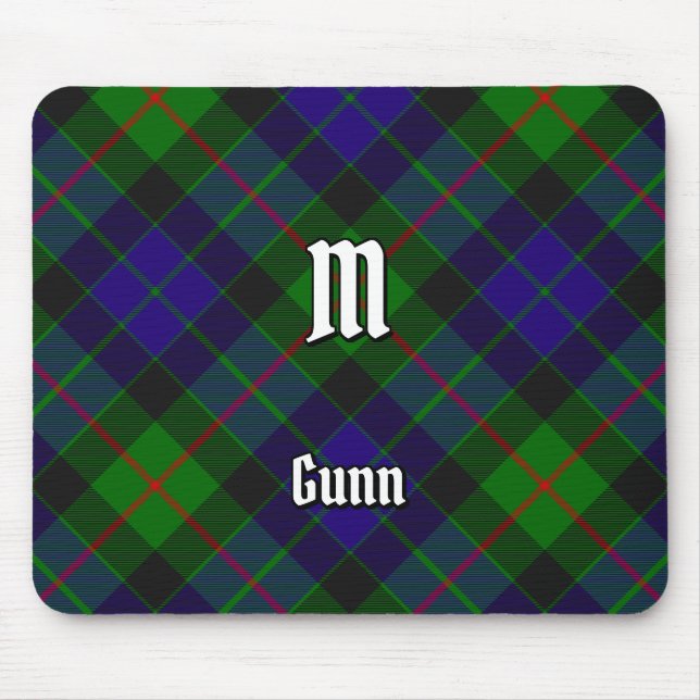 Clan Gunn Tartan Mouse Pad (Front)