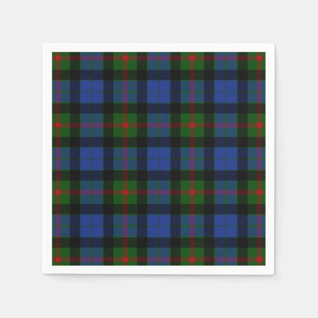 Clan Gunn Tartan Paper Napkins (Front)