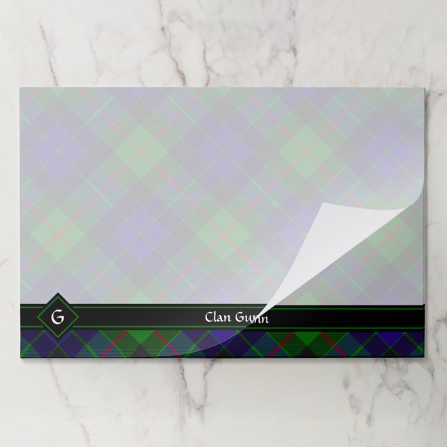Clan Gunn Tartan Paper Pad (Folded)