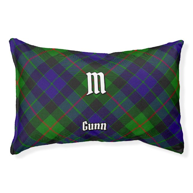 Clan Gunn Tartan Pet Bed (Front)