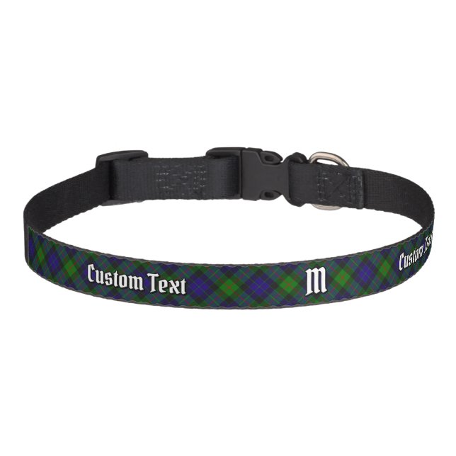 Clan Gunn Tartan Pet Collar (Front)