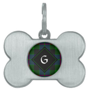 Clan Gunn Tartan Pet ID Tag